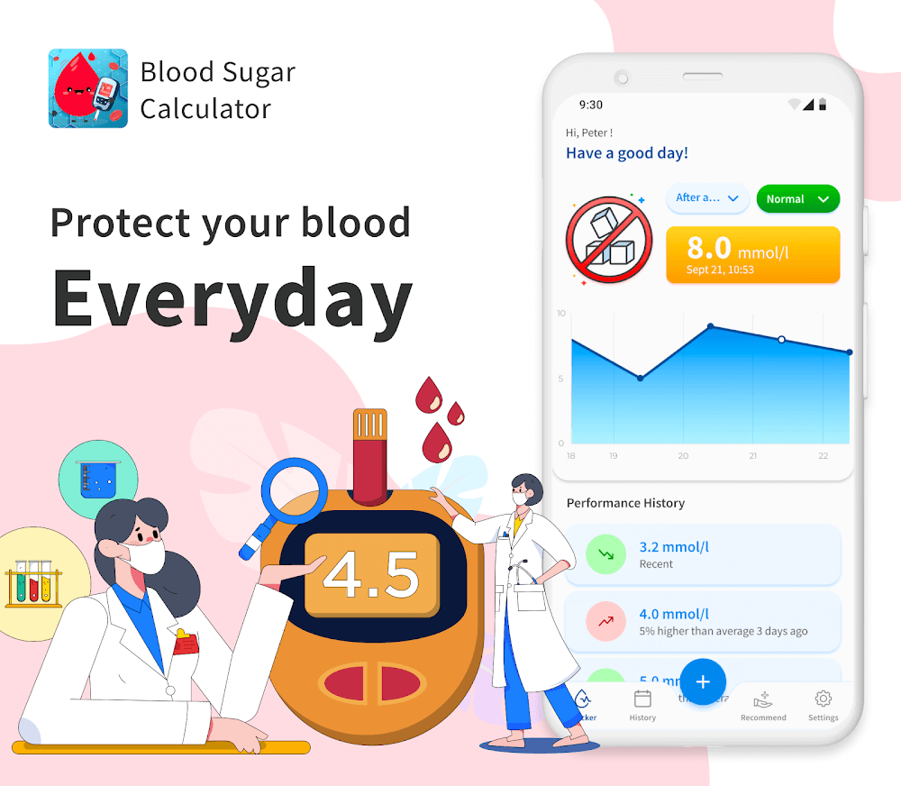 Blood Sugar: BP Tracker v1.2.5 MOD APK (Premium Unlocked)