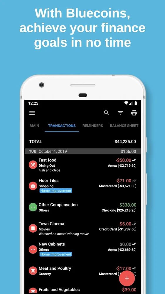 Bluecoins Finance v12.9.2 APK + MOD (Premium Unlocked)