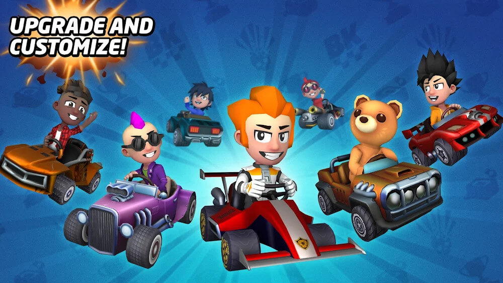 Boom Karts v1.32.1 MOD APK (Menu/Speed, Cars Unlocked)