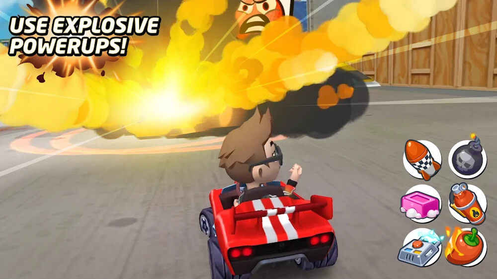 Boom Karts v1.32.1 MOD APK (Menu/Speed, Cars Unlocked)