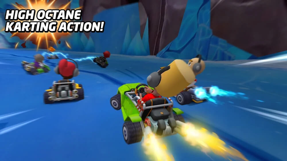 Boom Karts v1.32.1 MOD APK (Menu/Speed, Cars Unlocked)