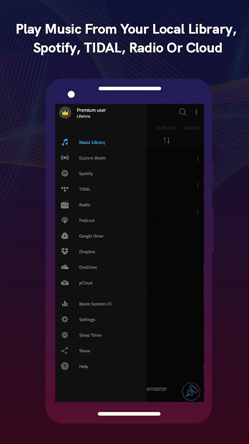 Boom Music Player MOD APK 2.7.7 (Premium Unlocked)