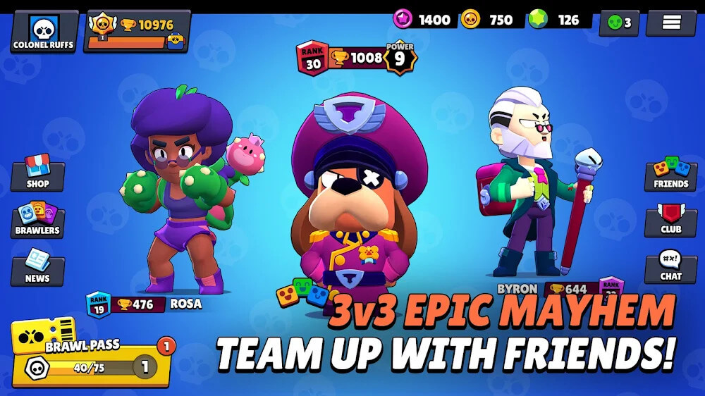 Brawl Stars v56.274 MOD APK (Menu, Unlimited Money, Unlocked, PvP)