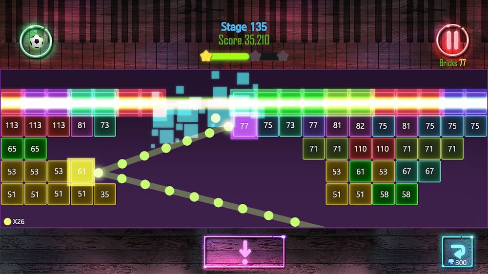 Bricks Melody Balls v1.0.79 MOD APK (Custom Damage, Ads Removed)