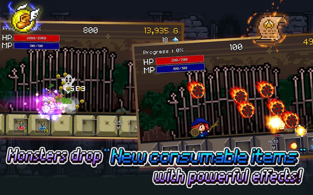 Buff Knight Advanced v1.1.9 MOD APK (Unlimited Gems, Keys, Mana)