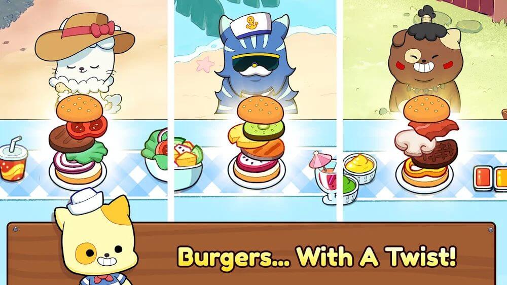 Burger Cats v0.6.8 MOD APK (Unlimited Money)