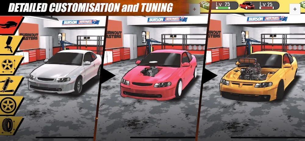 Burnout Masters v1.0048 MOD APK + OBB (Unlimited Money, Free Upgrade)