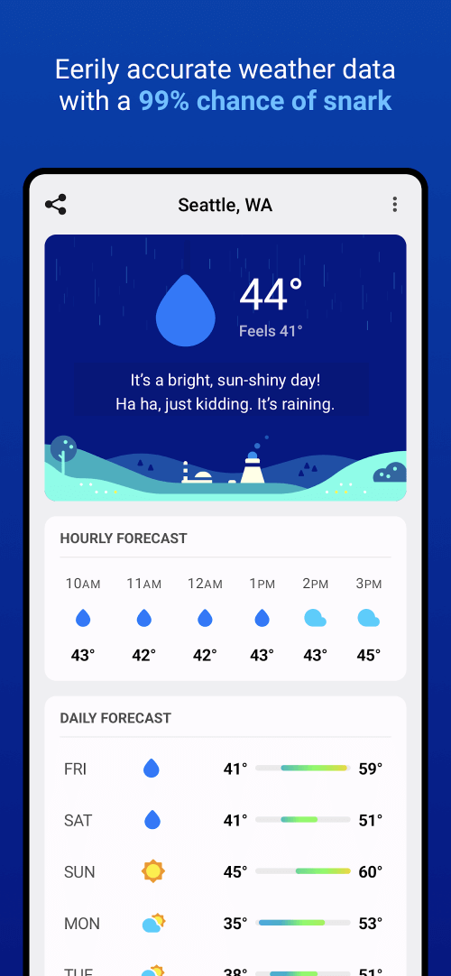 CARROT Weather v2.5.2 MOD APK (Premium Unlocked)