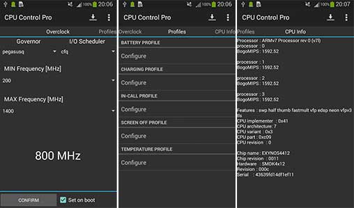 CPU Control Pro 3.1.5 Apk for Android