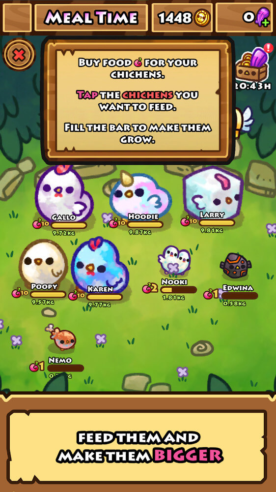 Chichens v1.15.7 MOD APK (Free Shopping)