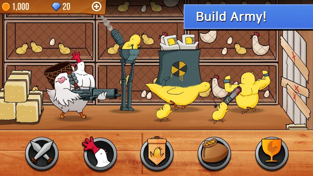 Chicken VS Man v1.040 MOD APK (Unlimited Skill Upgrade)