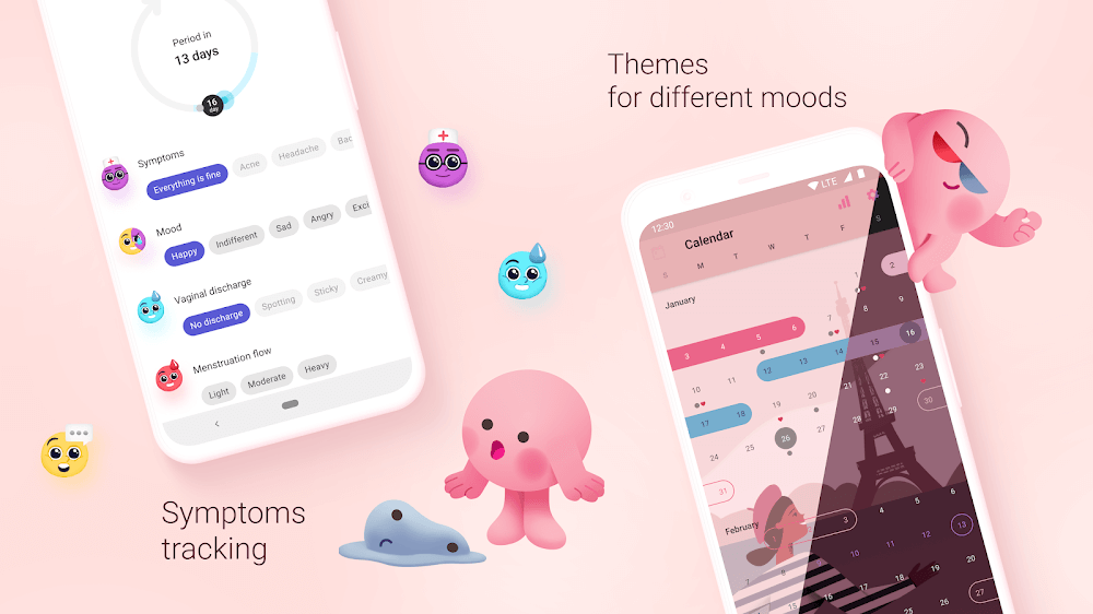 Clover - Safe Period Tracker v4.41.1 MOD APK (Premium Unlocked)