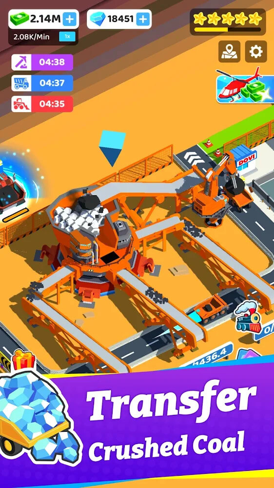 Coal Mining Inc. v0.41 APK + MOD (Unlimited Diamonds)