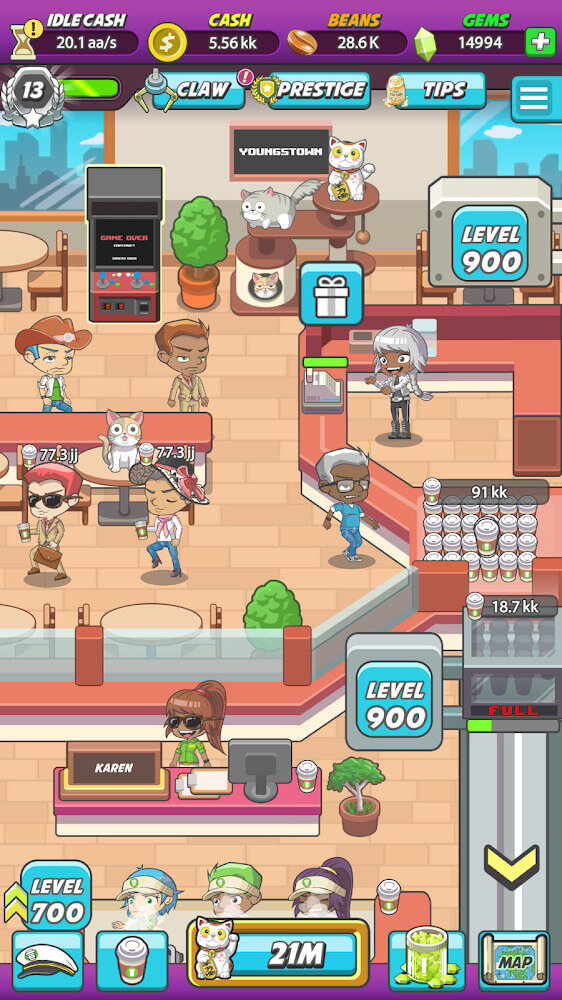 Coffee Craze - Idle Barista Tycoon v1.018.008 MOD APK (Unlimited Drinks)