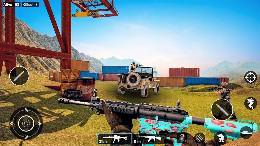 Commando Strike Shooting v7.6 MOD APK (Enemy Can't Attack)