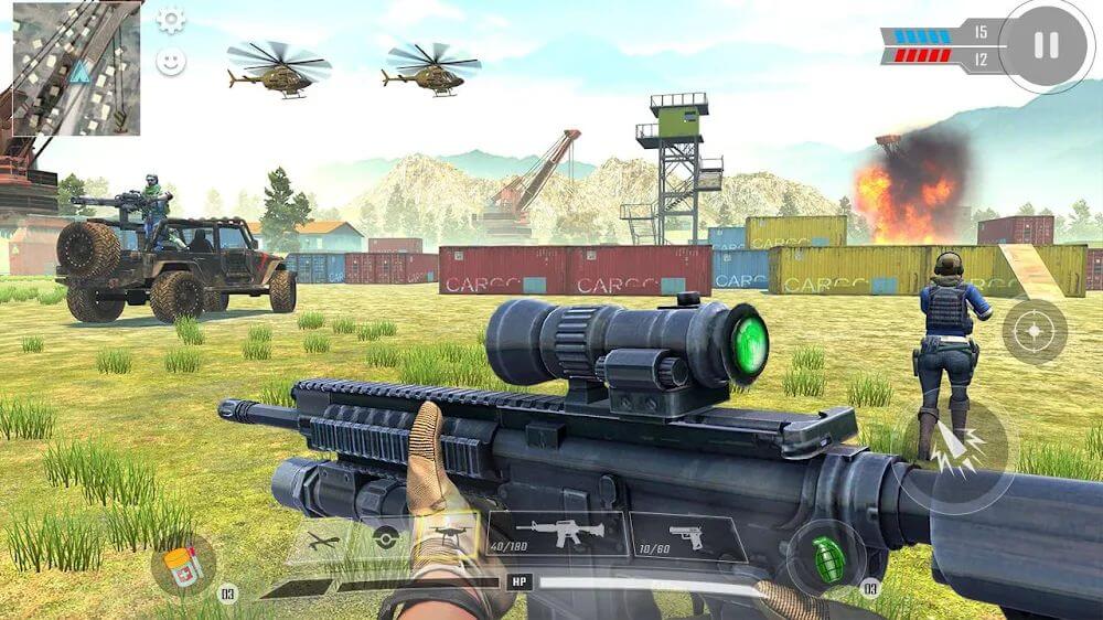 Commando War Army v1.1.23 MOD APK (God Mode, One Hit, Ammo)