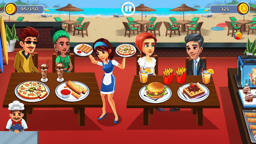 Cooking Cafe - Food Chef v8.1 MOD APK (Free Purchase)