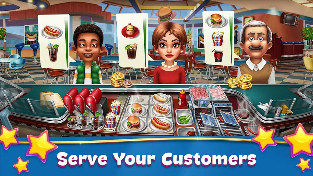 Cooking Fever v21.2.2 MOD APK (Unlimited Coins/Gems)