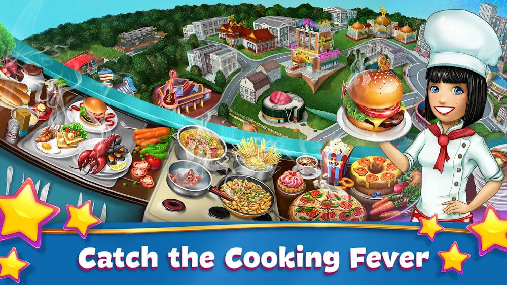 Cooking Fever v21.2.2 MOD APK (Unlimited Coins/Gems)