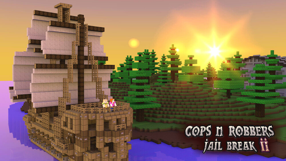 Cops N Robbers 2 v4.0 MOD APK (God Mode, One Hit, NoHunger)