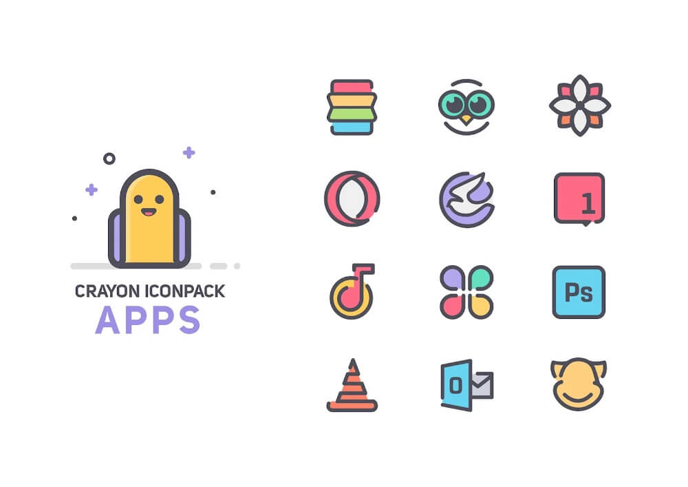 Crayon Icon Pack v5.7 APK (Patched)