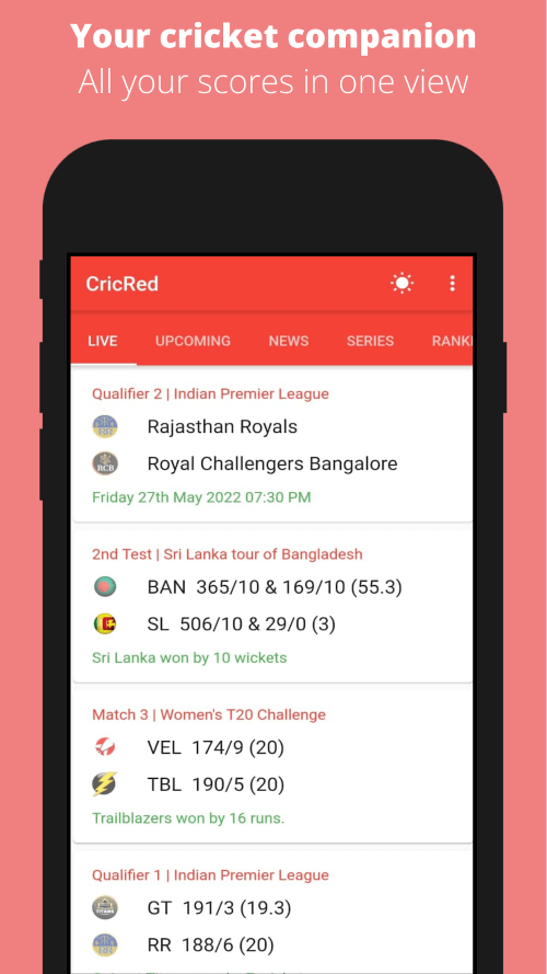 CricRed v4.0.9 MOD APK (Premium Unlocked)