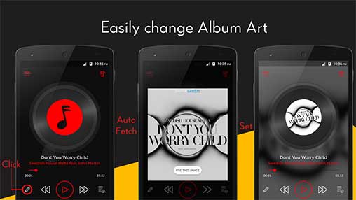 Crimson Music Player 3.9.5 Pro Unlocked Apk for Android