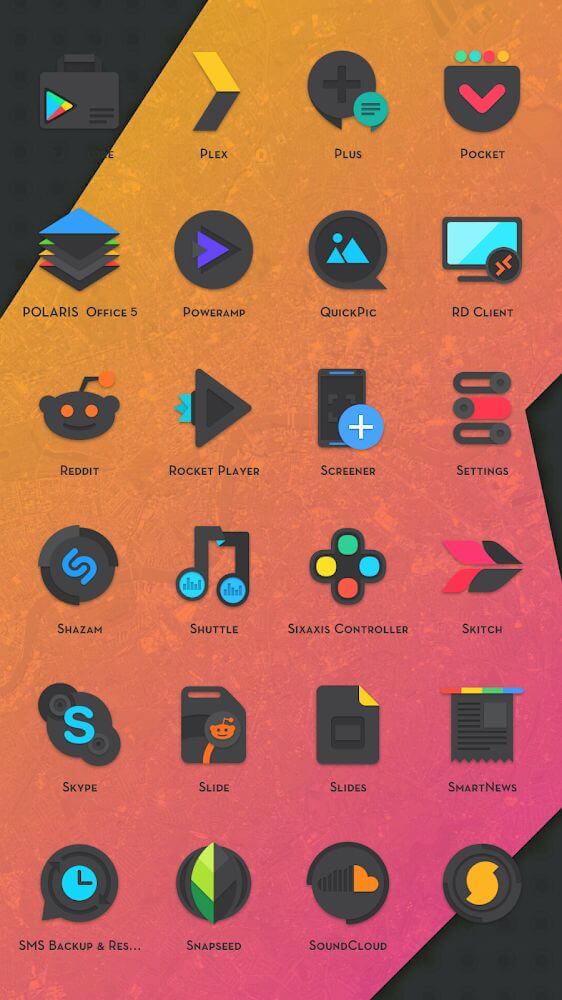 Crispy Dark: Icon Pack v4.4.0 (Patched)