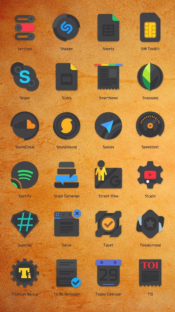 Crispy Dark: Icon Pack v4.4.0 (Patched)