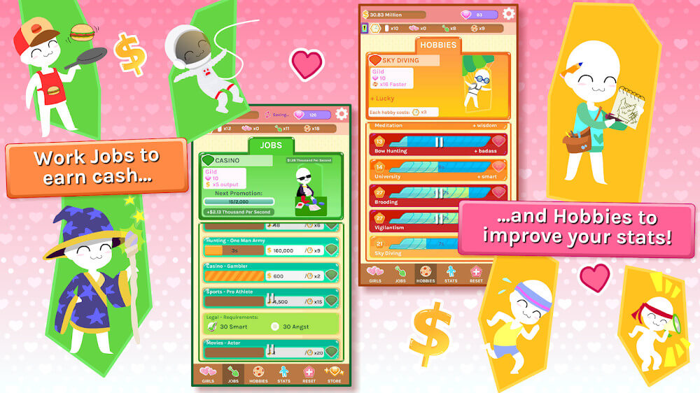 Crush Crush v0.411 MOD APK (Unlimited Money, Jobs Unlocked)