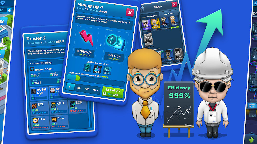 Crypto Idle Miner v1.41.0 MOD APK (Free Shopping/Gold)