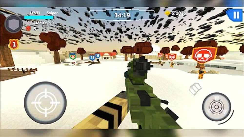 Cube Wars Battle Survival v1.80 MOD APK (Enemy Can't Attack)