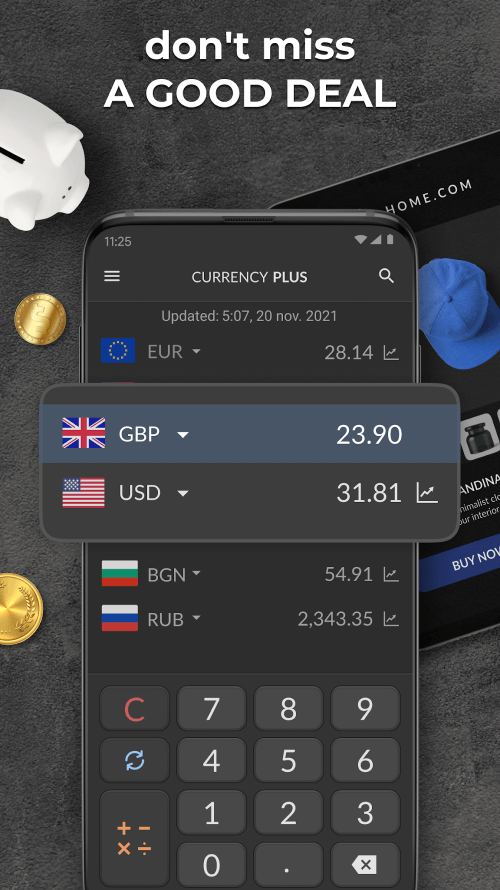 Currency Converter Plus v2.11.0 MOD APK (Premium Unlocked)