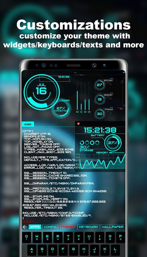 Cyber Launcher v6.6.2 MOD APK (Premium Unlocked)