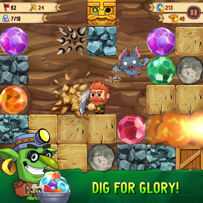 Dig Out v2.25.1 MOD APK (Unlimited Money/Pickaxe/Life) Download for Android