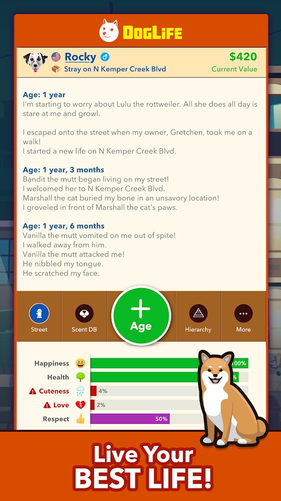 DogLife: BitLife Dogs v1.2.1 MOD APK (Free Time Machine)