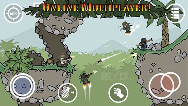 Doodle Army 2 Mini Militia 5.3.7 Apk Mod (Pro Pack Unlocked) Android