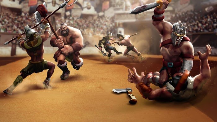 Download Gladiator Heroes Clash MOD APK + OBB v3.4.5 (Free Shopping/Skill Points)