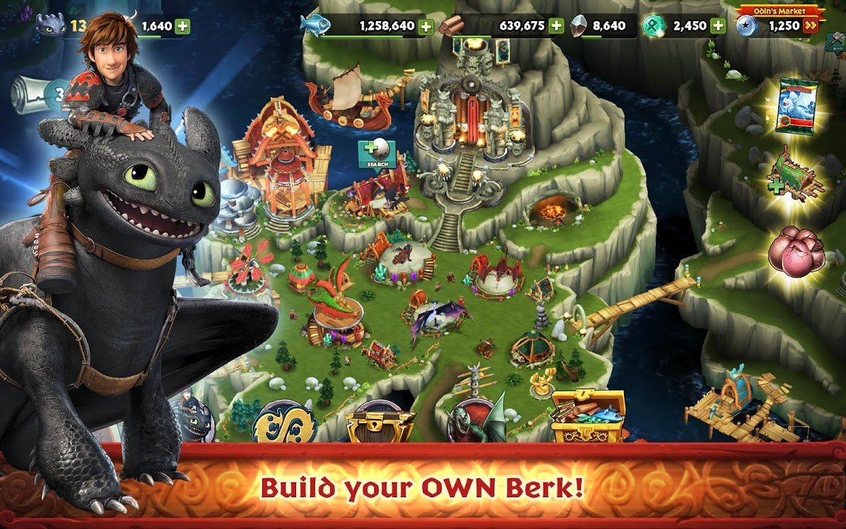 Dragons: Rise of Berk v1.61.12 MOD APK (Unlimited Runes/Cards/Fish)