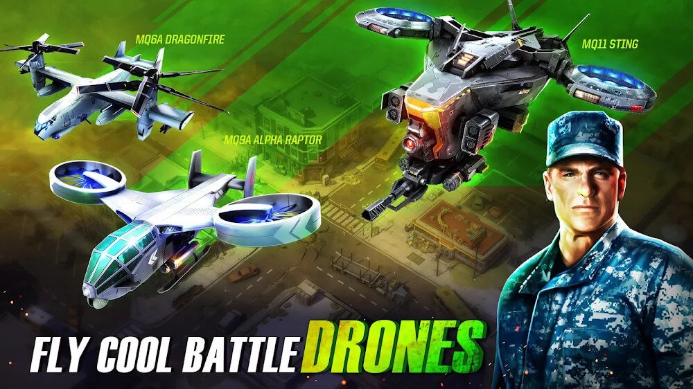 Drones 4: Zombie Strike v1.20.151 MOD APK + OBB (Unlimited Money)