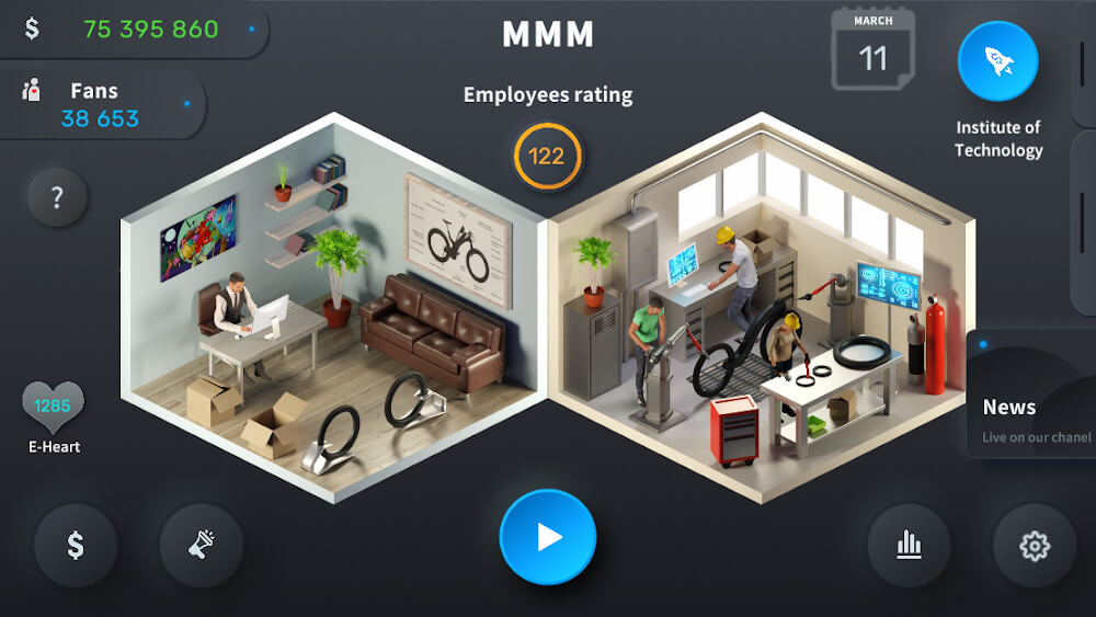 E-Bike Tycoon v1.30.1 MOD APK (Unlimited Money, Free Purchase)