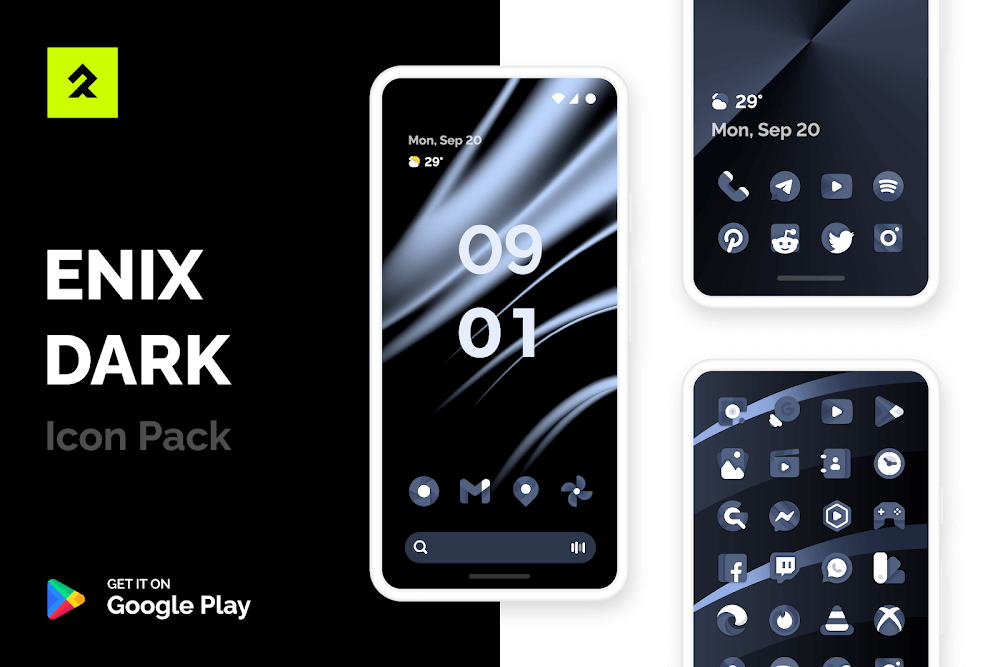 ENIX DARK Icon Pack v1.1 APK (Full Version)