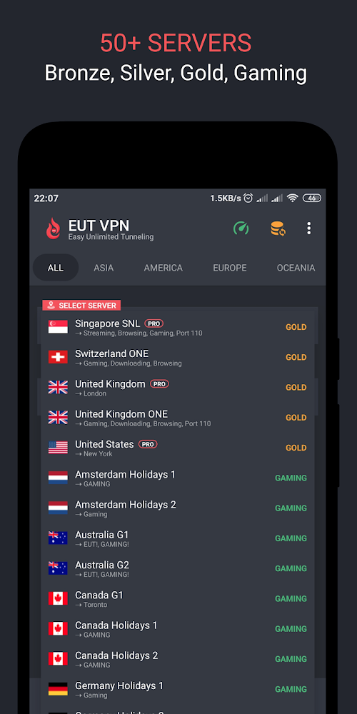 EUT VPN v1.4.0 APK + MOD (PRO Unlocked)