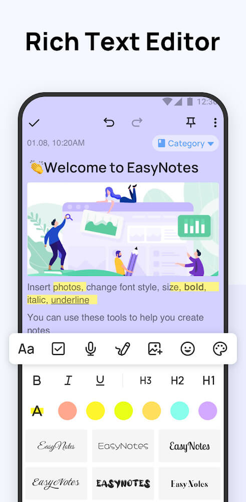 Easy Notes v1.2.61.0823 MOD APK (VIP Unlocked)