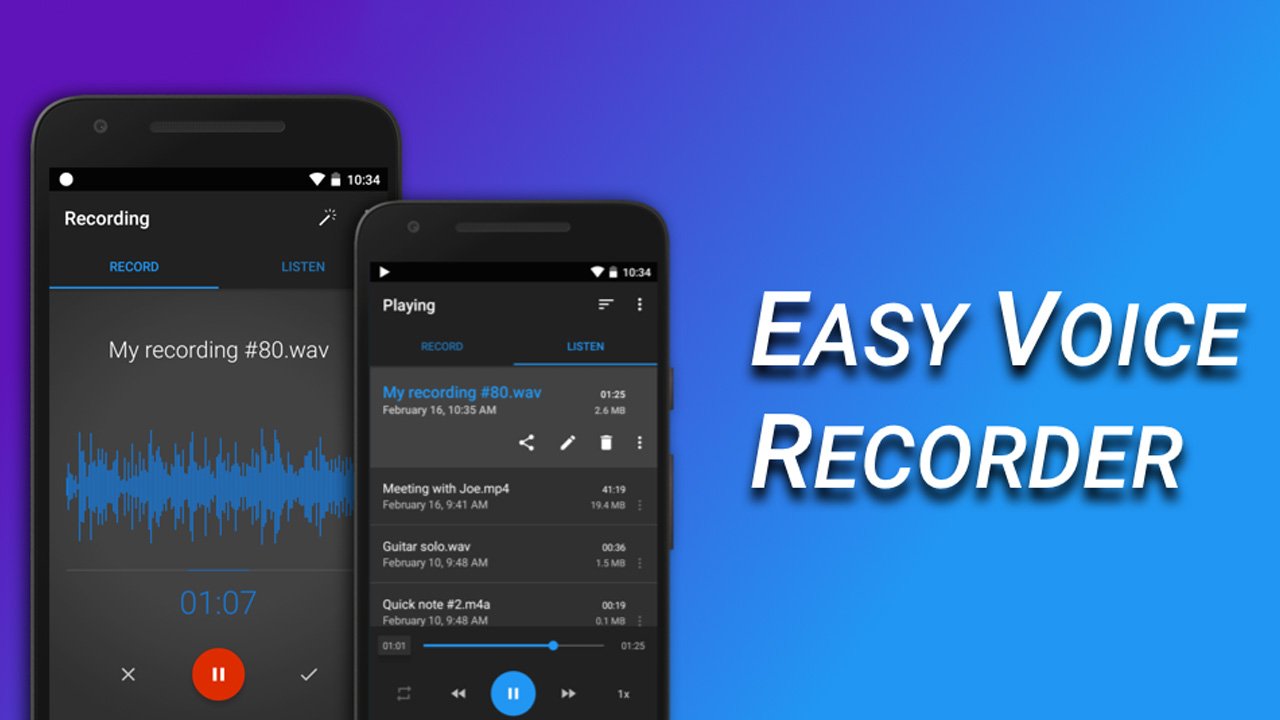 Easy Voice Recorder Pro MOD APK 2.8.5 (Patched)