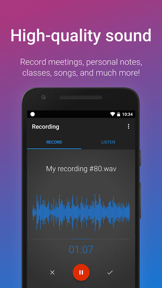 Easy Voice Recorder Pro v2.8.6 MOD APK (Patched/Mod Extra)