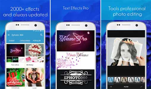 Ephoto 360 – Photo Effects 1.4.55 Premium Apk for Android