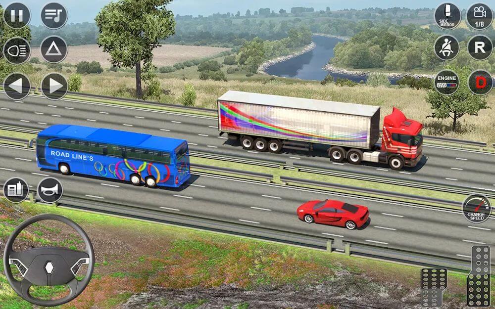 Euro Truck Driving Sim 3D v1.5 MOD APK (Unlimited Money)