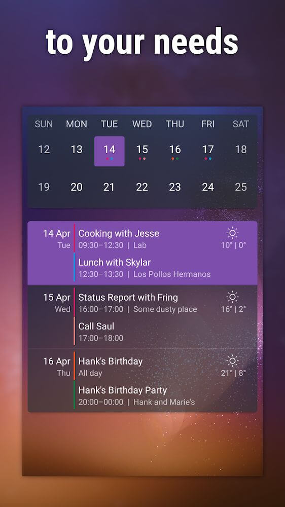 Event Flow Calendar Widget v1.9.1 APK + MOD (Premium Unlocked)