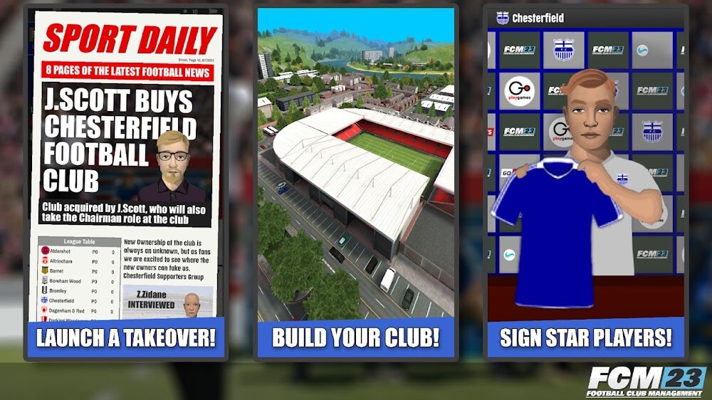 FCM23 Soccer Club Management v1.2.6 MOD APK (Free Shopping, Unlimited Money, Points)